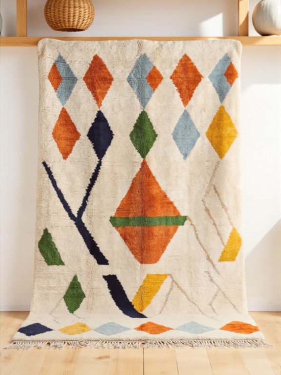 Azilal designer color rug Azilal designer color rug