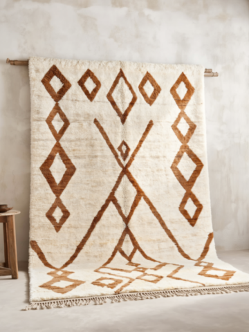 102C-Moroccan-rug-diamond-design-brown