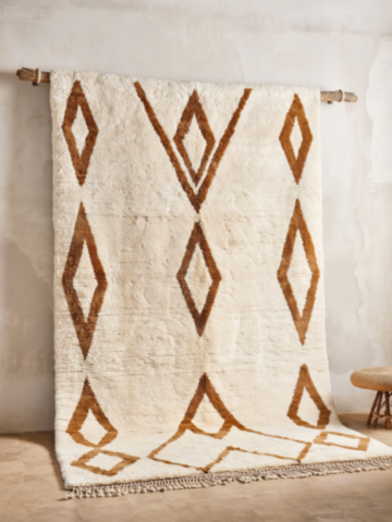 103C-Berber-rug-white-brown pattern