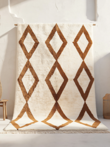 110C-Berber-diamond-patterned rug-quality