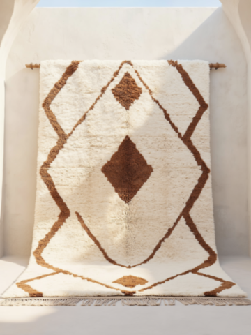 Tapis-laine-artisanal-losange-maroc Tapis-laine-artisanal-losange-maroc