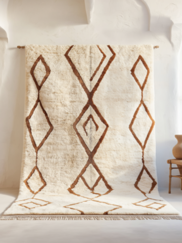 Cheap Berber Wool Diamond Rug