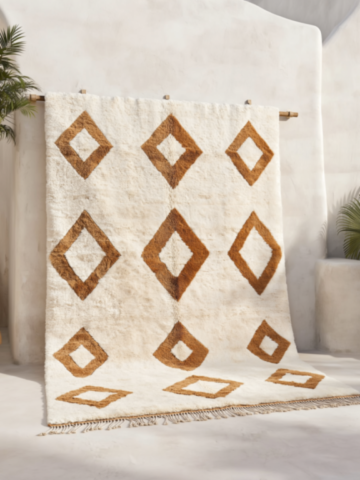 Low-price-Morocco-wool-rug-diamond