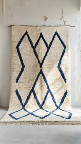 Beni Ouarain handmade blue