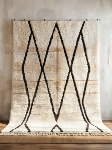 21-Black diamond Berber rug, Beni Ouarain or Mrirt quality 21-Black diamond Berber rug, Beni Ouarain or Mrirt quality