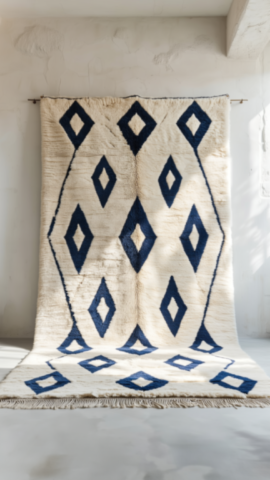 Beni Ouarain natural blue