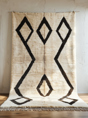 25-Tapis-Black diamond Berber rug, Beni Ouarain or Mrirt quality 25-Black diamond Berber rug, Beni Ouarain or Mrirt quality