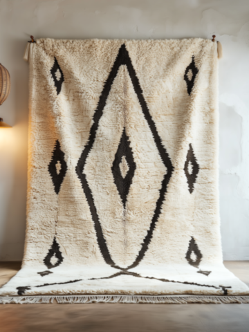 32C-Black diamond Berber rug, Beni Ouarain or Mrirt quality 32C-Black diamond Berber rug, Beni Ouarain or Mrirt quality