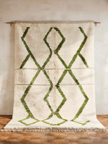 38C-Tapis-BeniOuarain-Losange-vert 38C-Tapis-BeniOuarain-Losange-vert