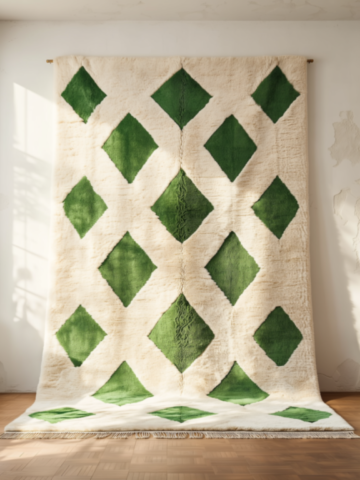 40C-Tapis-design-losange-vert 40C-Tapis-design-losange-vert