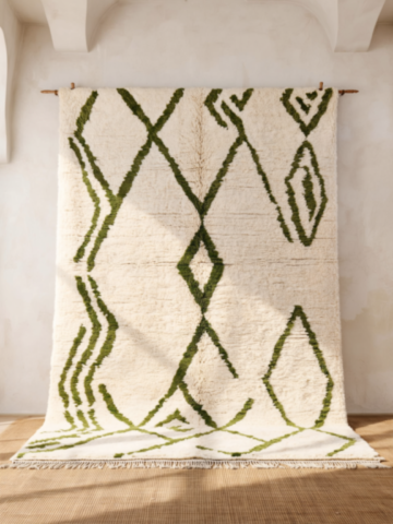 41C-Green diamond-design rug 41C-Green diamond-design rug