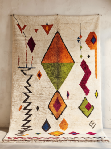 Tapis berbère coloré – Palette de couleurs vives Tapis berbère coloré – Palette de couleurs vives