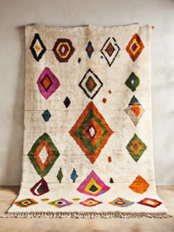Tapis berbère coloré – Déco marocaine authentique Tapis berbère coloré – Déco marocaine authentique
