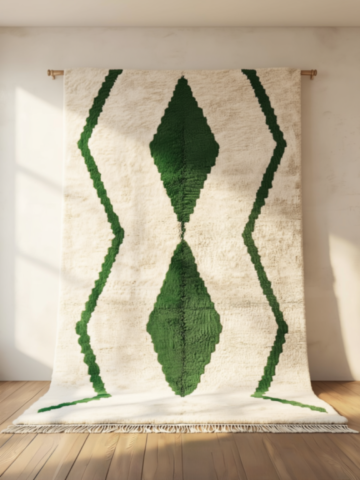 54C-tapis-marocain-blanc-vert 54C-tapis-marocain-blanc-vert