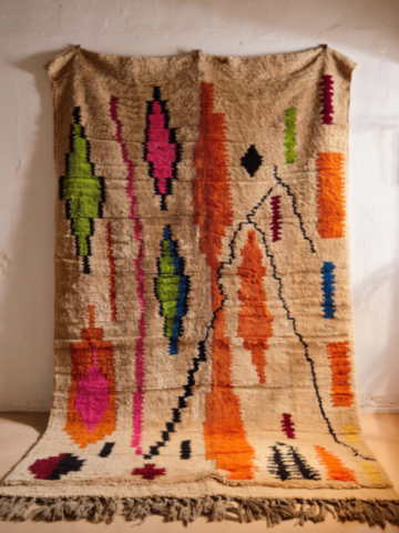 Tapis Azilal coloré – Palette vibrante