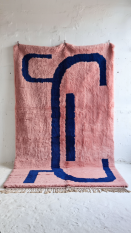 pink berbere rug with blue patterns - 10 pink berbere rug with blue patterns - 10