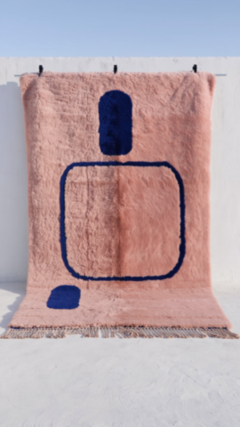 pink berbere rug with blue patterns - 11 pink berbere rug with blue patterns - 11