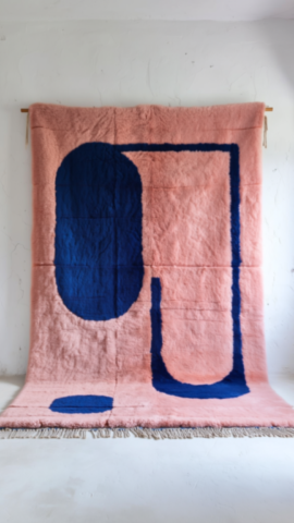 pink berbere rug with blue patterns - 13 pink berbere rug with blue patterns - 13