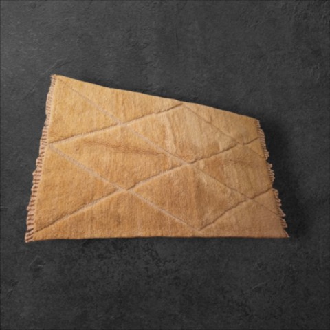 Tapis-berbere-marron-beige-losanges