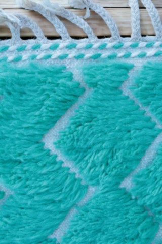 tapis-vert-turquoise-laine-qualite